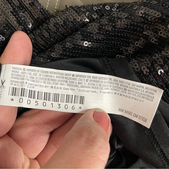 NWT Forever 21 sequin mini dress Size S black high neck sleeveless - Picture 12 of 13